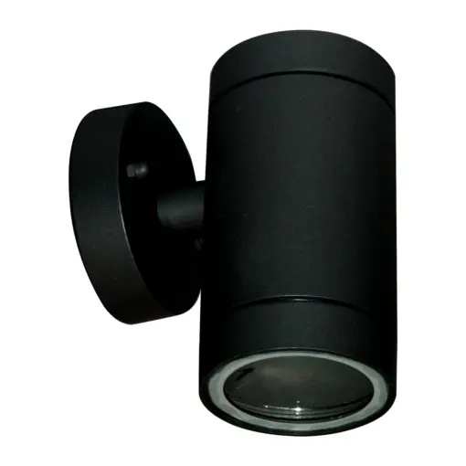Φωτιστικό Σποτ Τοίχου 1xGU10 IP65 Μαύρο – ACA HI7032ABMS