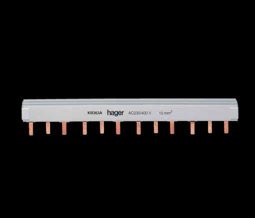 Μπάρα Γεφύρωσης Περονωτή 3P 63A 12M Hager – KB363A