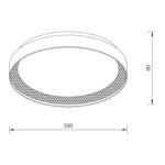 Sun Light ΦΩΤΙΣΤΙΚΟ ΟΡΟΦΗΣ LED – ΠΛΑΦΟΝΙΕΡΑ LUCIA-400-SLV