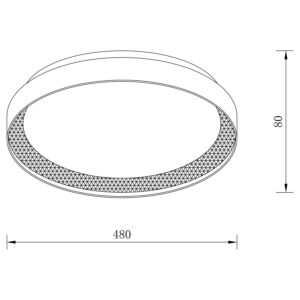 Sun Light ΦΩΤΙΣΤΙΚΟ ΟΡΟΦΗΣ LED – ΠΛΑΦΟΝΙΕΡΑ LUCIA-500-SLV