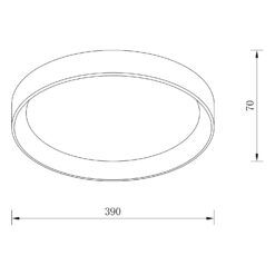 Sun Light ΦΩΤΙΣΤΙΚΟ ΟΡΟΦΗΣ LED – ΠΛΑΦΟΝΙΕΡΑ NOOR-400-BK