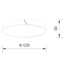 Sun Light ΟΡΟΦΗΣ ΦΩΤΙΣΤΙΚΟ LED-ΠΛΑΦΟΝΙΕΡΑ-ΚΩΔ. AGLIO-40-BK