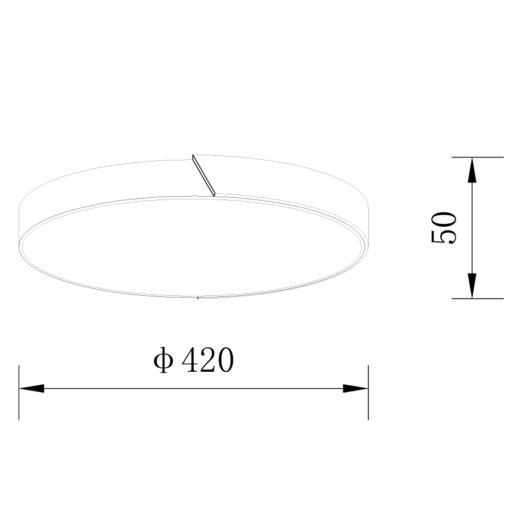 Sun Light ΟΡΟΦΗΣ ΦΩΤΙΣΤΙΚΟ LED-ΠΛΑΦΟΝΙΕΡΑ-ΚΩΔ. AGLIO-40-BK
