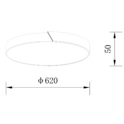 Sun Light ΟΡΟΦΗΣ ΦΩΤΙΣΤΙΚΟ LED-ΠΛΑΦΟΝΙΕΡΑ-ΚΩΔ. AGLIO-60-BK
