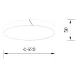 Sun Light ΟΡΟΦΗΣ ΦΩΤΙΣΤΙΚΟ LED-ΠΛΑΦΟΝΙΕΡΑ-ΚΩΔ. AGLIO-60-WH