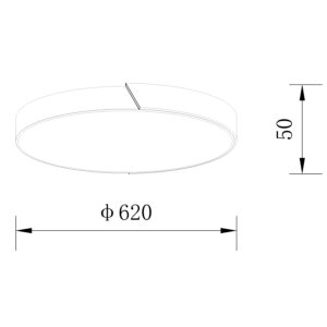 Sun Light ΟΡΟΦΗΣ ΦΩΤΙΣΤΙΚΟ LED-ΠΛΑΦΟΝΙΕΡΑ-ΚΩΔ. AGLIO-60-WH