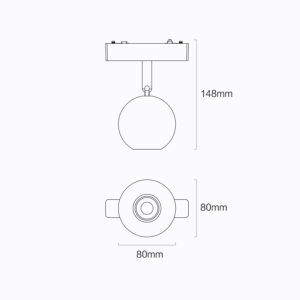 Sun Light ΦΩΤΙΣΤΙΚΟ-ΓΡΑΜΜΙΚΟ ΣΠΟΤ-ΜΑΓΝΗΤΙΚΗΣ ΡΑΓΑΣ-48V-ARION-10R-3