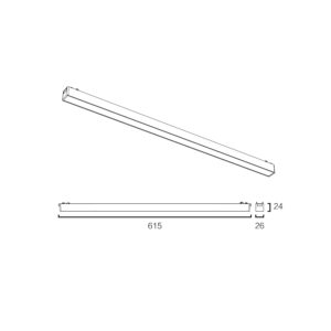Sun Light ΦΩΤΙΣΤΙΚΑ-ΓΡΑΜΜΙΚΑ-ΜΑΓΝΗΤΙΚΗΣ ΡΑΓΑΣ-48V-ΜΑΥΡΟ ΧΡΩΜΑ-ARION-20FL-W