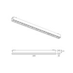 Sun Light ΦΩΤΙΣΤΙΚΑ-ΓΡΑΜΜΙΚΑ-ΜΑΓΝΗΤΙΚΗΣ ΡΑΓΑΣ-48V-ΜΑΥΡΟ ΧΡΩΜΑ-ARION-24G-W