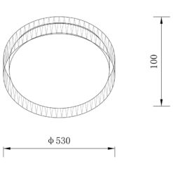 Sun Light ΟΡΟΦΗΣ ΦΩΤΙΣΤΙΚΟ LED-ΠΛΑΦΟΝΙΕΡΑ-ΚΩΔ. CAVO-50G