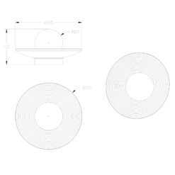 Sun Light CIBLE – Τσιμεντένιο Επιτοίχιο Φωτιστικό – Απλίκα στο Χρώμα του Άργιλου