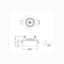 Sun Light ΣΠΟΤ ΦΩΤΙΣΤΙΚΟ ΗΜΙΧΩΝΕΥΤΟ-ΚΩΔ. CONO-55