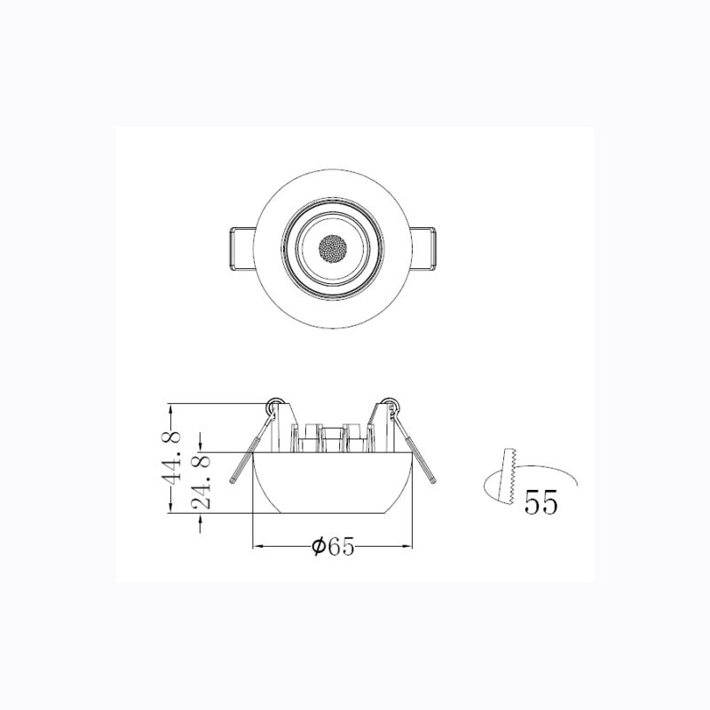 Sun Light ΣΠΟΤ ΦΩΤΙΣΤΙΚΟ ΗΜΙΧΩΝΕΥΤΟ-ΚΩΔ. CONO-55