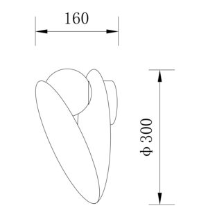 Sun Light DAISY – Επιτοίχιο Φωτιστικό – Απλίκα σε Χρώμα Terracotta