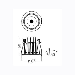 Sun Light ΣΠΟΤ ΦΩΤΙΣΤΙΚΟ ΧΩΝΕΥΤΟ-ΚΩΔ. ENDO-60