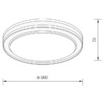 Sun Light ΟΡΟΦΗΣ ΦΩΤΙΣΤΙΚΟ LED-ΠΛΑΦΟΝΙΕΡΑ-ΚΩΔ. EVE-50