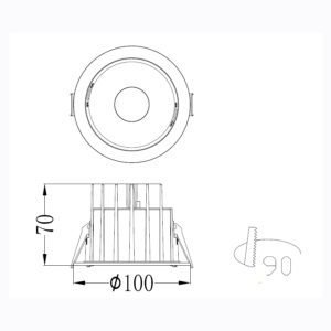 Sun Light ΣΠΟΤ ΦΩΤΙΣΤΙΚΟ ΧΩΝΕΥΤΟ-ΚΩΔ. GETTI-90