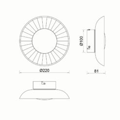 Sun Light IRIDA – Γυάλινο Επιτοίχιο Φωτιστικό – Απλίκα σε Ροζ Χρώμα