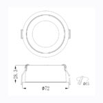 Sun Light ΣΠΟΤ ΦΩΤΙΣΤΙΚΟ ΧΩΝΕΥΤΟ-ΚΩΔ. MIDEA-65