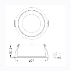 Sun Light ΣΠΟΤ ΦΩΤΙΣΤΙΚΟ ΧΩΝΕΥΤΟ-ΚΩΔ. MIDEA-65