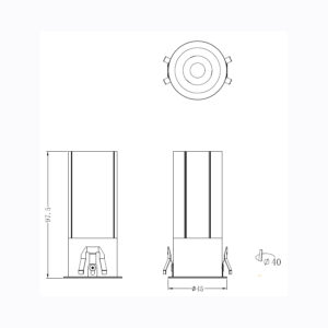Sun Light ΣΠΟΤ ΦΩΤΙΣΤΙΚΟ ΧΩΝΕΥΤΟ-ΚΩΔ. OGIO-40
