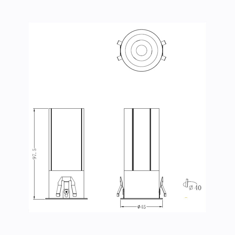 Sun Light ΣΠΟΤ ΦΩΤΙΣΤΙΚΟ ΧΩΝΕΥΤΟ-ΚΩΔ. OGIO-40
