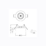 Sun Light ΣΠΟΤ ΦΩΤΙΣΤΙΚΟ ΗΜΙΧΩΝΕΥΤΟ-ΚΩΔ. PERON-55
