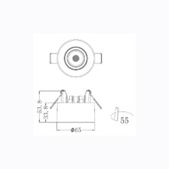 Sun Light ΣΠΟΤ ΦΩΤΙΣΤΙΚΟ ΗΜΙΧΩΝΕΥΤΟ-ΚΩΔ. PERON-55