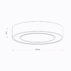 Sun Light ΟΡΟΦΗΣ ΦΩΤΙΣΤΙΚΟ LED-ΠΛΑΦΟΝΙΕΡΑ-ΚΩΔ.REDO-600