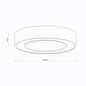 Sun Light ΟΡΟΦΗΣ ΦΩΤΙΣΤΙΚΟ LED-ΠΛΑΦΟΝΙΕΡΑ-ΚΩΔ.REDO-600