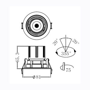 Sun Light ΣΠΟΤ ΦΩΤΙΣΤΙΚΟ ΧΩΝΕΥΤΟ-ΚΩΔ. RIVA-1