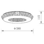Sun Light ΟΡΟΦΗΣ ΦΩΤΙΣΤΙΚΟ LED-ΠΛΑΦΟΝΙΕΡΑ-ΚΩΔ. ZEUS-60-BK
