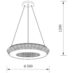 Sun Light ΠΟΛΥΦΩΤΟ-ΚΡΕΜΑΣΤΟ ΦΩΤΙΣΤΙΚΟ LED-ΚΩΔ. ZEUS-P-Υ
