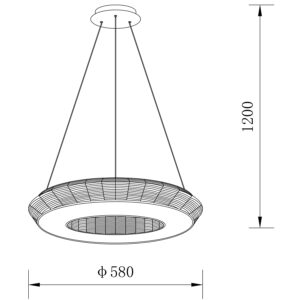 Sun Light ΠΟΛΥΦΩΤΟ-ΚΡΕΜΑΣΤΟ ΦΩΤΙΣΤΙΚΟ LED-ΚΩΔ. ZEUS-P-BK