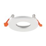 Βάση Σποτ GU10 – MR16 V-TAC Χωνευτή Στρογγυλή IP44 Λευκή Ματ 24221VT