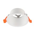 Βάση Σποτ Βαθιά Στρογγυλή Λευκή GU10 Anti Glare Αλουμινίου V-TAC 24223VT