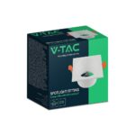 GU10 Fitting Aluminum Deep Anti Glare Square White V-TAC 24224VT