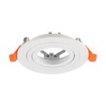 Βάση Σποτ Στρογγυλή Χωνευτή Λευκή GU10 Αλουμινίου V-TAC 24225VT