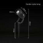 Φωτιστικό Σποτ Κήπου Καρφωτό Αλουμινίου GU10 Μαύρο IP65 V-TAC 24227VT