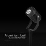 Φωτιστικό Σποτ Κήπου Καρφωτό Αλουμινίου GU10 Μαύρο IP65 V-TAC 24227VT