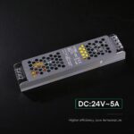 Τροφοδοτικό SLIM για LED 120W 24V 5A IP20 Μεταλλικό V-TAC 24238VT