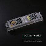 SLIM Power Supply – 75W 12V 6.25A IP20 V-TAC 24256VT