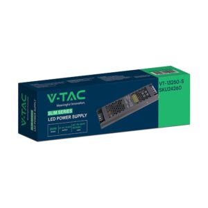 Τροφοδοτικό SLIM για LED 250W 12V 20.83A IP20 Μεταλλικό V-TAC 24260VT
