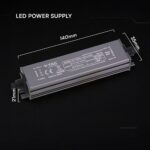 Τροφοδοτικό V-TAC για LED 36W 12V 3A IP67 Αδιάβροχο Μεταλλικό 24262VT
