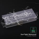 Τροφοδοτικό V-TAC για LED 60W 12V 5A IP67 Αδιάβροχο Μεταλλικό 24263VT