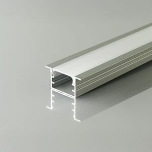 Προφίλ Αλουμινίου Χωνευτό για LED Ταινίες με Οπάλ Κάλυμμα 2m V-TAC 15x10mm 24297VT