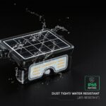 7W LED Ηλιακός Προβολέας Μαύρος CCT 900lm IP65 με Ανιχνευτή Κίνησης V-TAC 24341VT