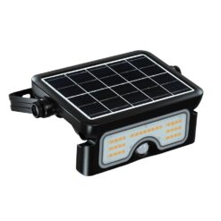 7W LED Ηλιακός Προβολέας Μαύρος CCT 900lm IP65 με Ανιχνευτή Κίνησης V-TAC 24341VT