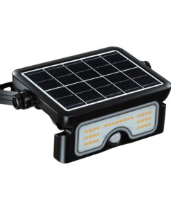 7W LED Ηλιακός Προβολέας Μαύρος CCT 900lm IP65 με Ανιχνευτή Κίνησης V-TAC 24341VT