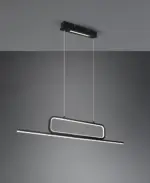 Κρεμαστό Φωτιστικό Trio Lighting  LED 38W Μαύρο Ματ Μεταλλικό Step Dimmable 4500lm  3000K – 327210332